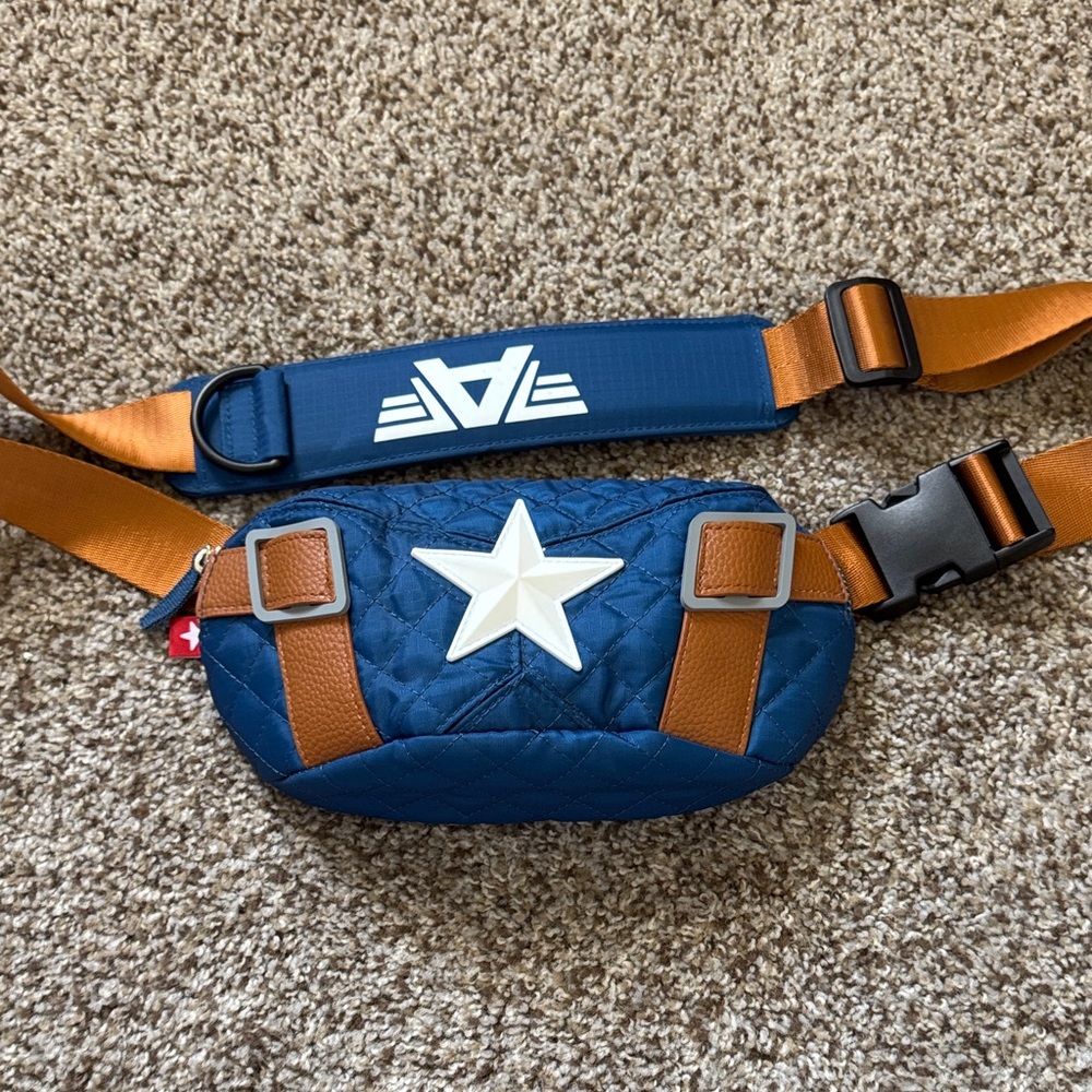 DISNEYLAND PARKS CAPTAIN AMERICA BELT BAG